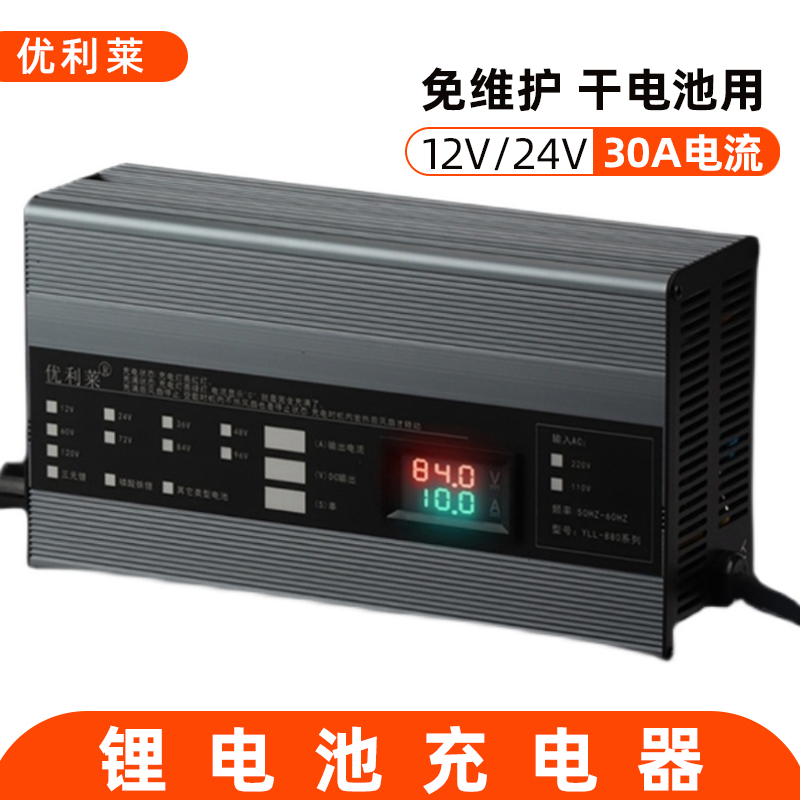 12V/24V30A免維護(hù)干電池AGV充電器